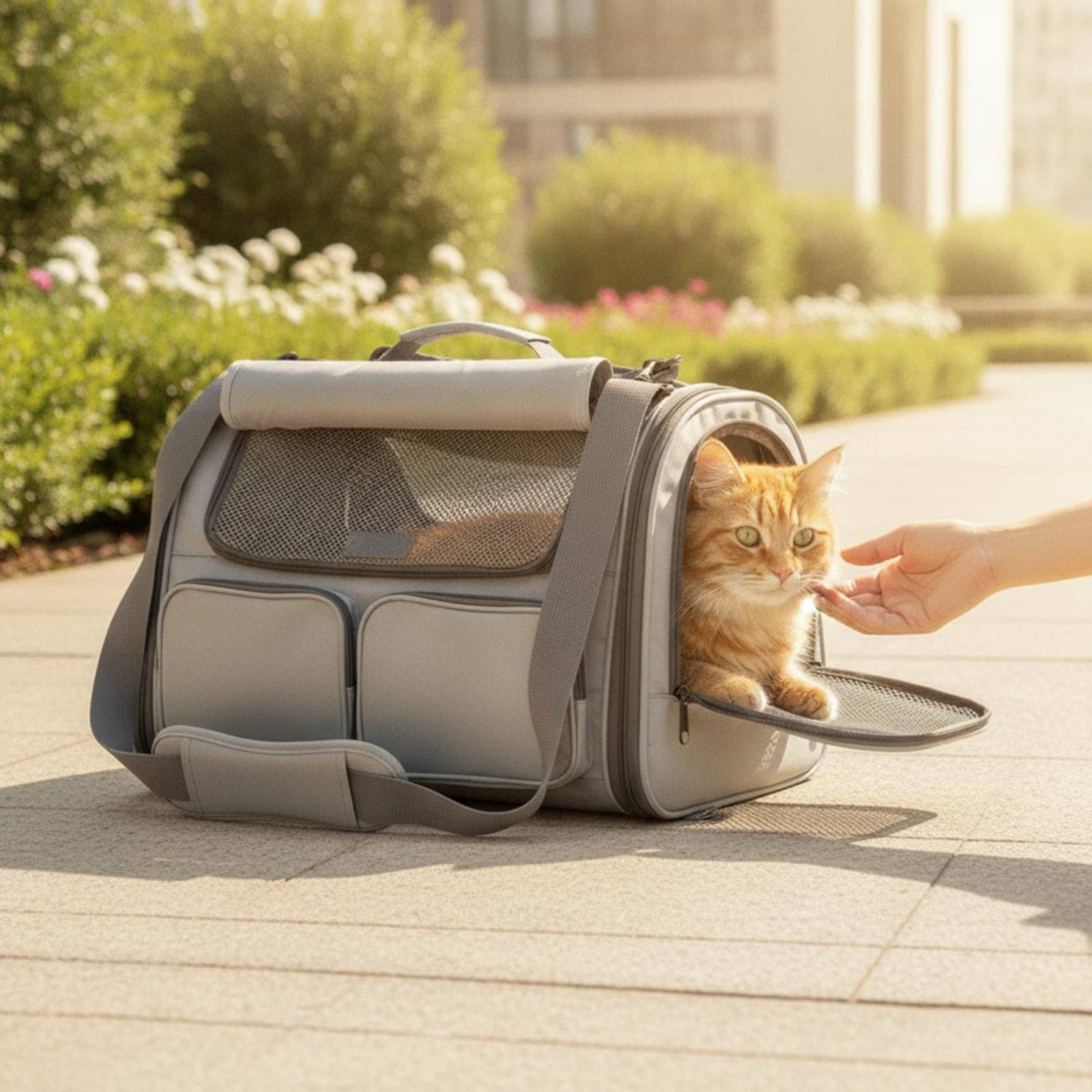 กระเป๋าใส่สัตว์เลี้ยงแบบตาข่าย - Foldable Backpack Small บทวิจารณ์และราคา